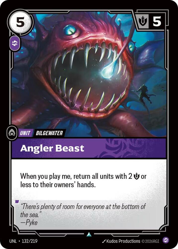 Angler Beast 132/219 (Unleashed)  | Good Games Adelaide SA