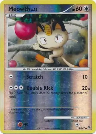 Meowth 114 (Supreme Victors)  - Reverse Holofoil | Good Games Adelaide SA