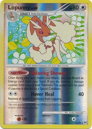 Lopunny 21/99 (Arceus)  - Reverse Holofoil | Good Games Adelaide SA