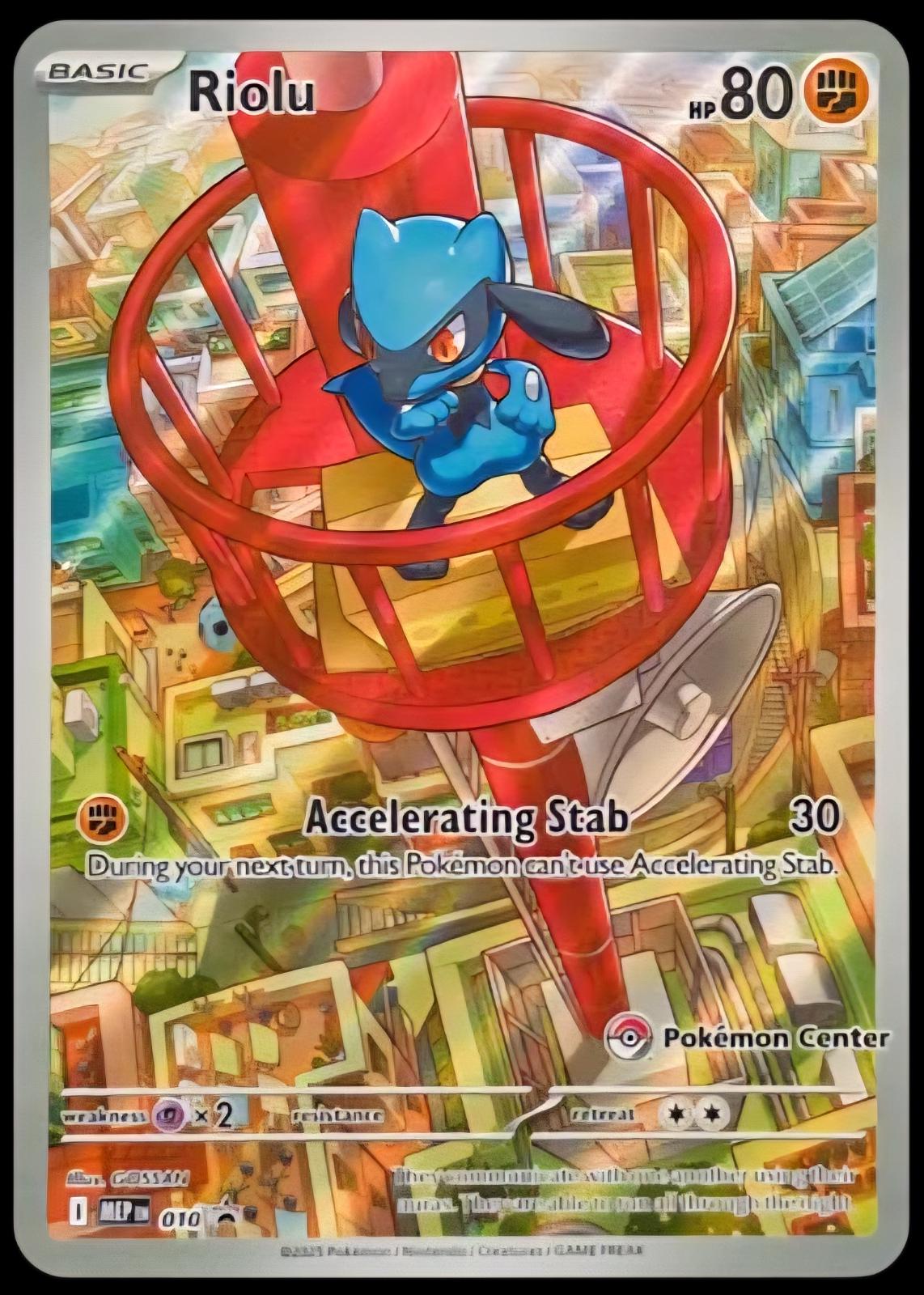 Riolu Pokemon Center Exclusive 010 (ME: Mega Evolution Promo)  - Holofoil | Good Games Adelaide SA