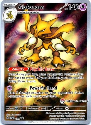 Alakazam Pokemon Center Exclusive 009 (ME: Mega Evolution Promo)  - Holofoil | Good Games Adelaide SA