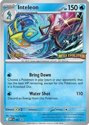 Inteleon Staff 002 (ME: Mega Evolution Promo)  - Holofoil | Good Games Adelaide SA