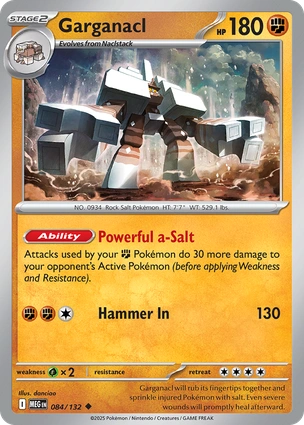 Garganacl 084/132 (ME01: Mega Evolution)  | Good Games Adelaide SA