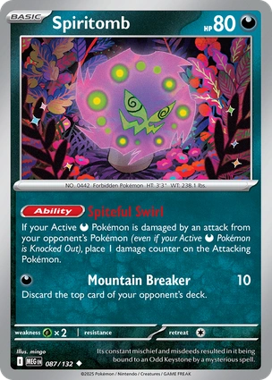 Spiritomb 087/132 (ME01: Mega Evolution)  | Good Games Adelaide SA
