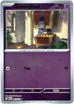 Gimmighoul 067/132 (ME01: Mega Evolution)  - Reverse Holofoil | Good Games Adelaide SA
