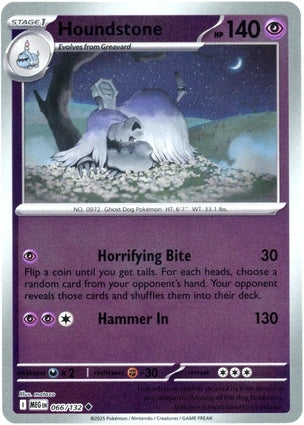Houndstone 066/132 (ME01: Mega Evolution)  - Reverse Holofoil | Good Games Adelaide SA