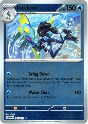 Inteleon 041/132 (ME01: Mega Evolution)  - Reverse Holofoil | Good Games Adelaide SA