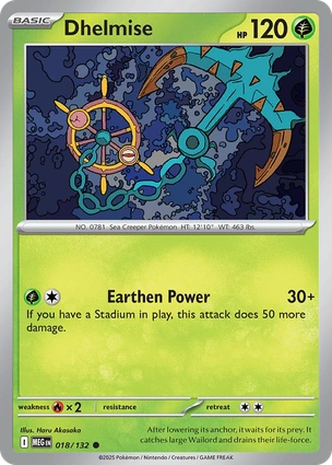Dhelmise 018/132 (ME01: Mega Evolution)  | Good Games Adelaide SA