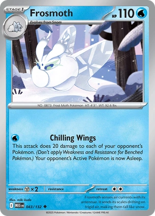 Frosmoth 043/132 (ME01: Mega Evolution)  | Good Games Adelaide SA