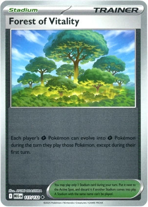 Forest of Vitality 117/132 (ME01: Mega Evolution)  - Reverse Holofoil | Good Games Adelaide SA