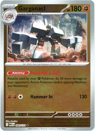Garganacl 084/132 (ME01: Mega Evolution)  - Reverse Holofoil | Good Games Adelaide SA