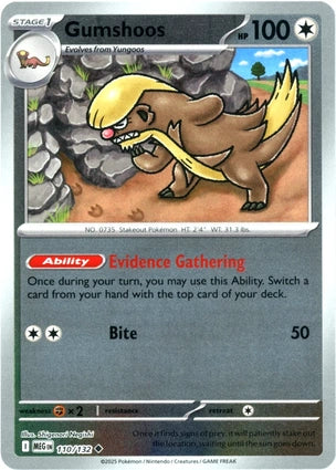 Gumshoos 110/132 (ME01: Mega Evolution)  - Reverse Holofoil | Good Games Adelaide SA