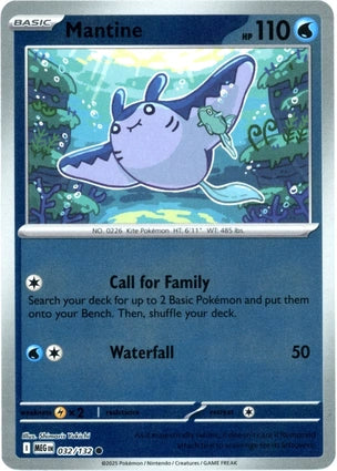 Mantine 032/132 (ME01: Mega Evolution)  - Reverse Holofoil | Good Games Adelaide SA