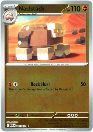 Naclstack 083/132 (ME01: Mega Evolution)  - Reverse Holofoil | Good Games Adelaide SA