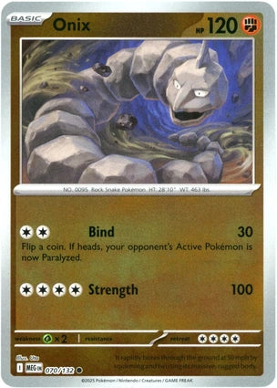 Onix 070/132 (ME01: Mega Evolution)  - Reverse Holofoil | Good Games Adelaide SA