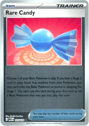 Rare Candy 125/132 (ME01: Mega Evolution)  - Reverse Holofoil | Good Games Adelaide SA
