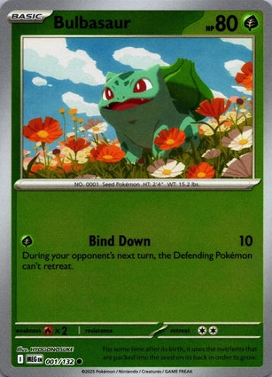Bulbasaur 001/132 (ME01: Mega Evolution)  - Reverse Holofoil | Good Games Adelaide SA
