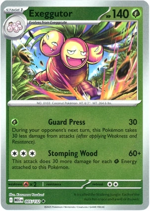Exeggutor 005/132 (ME01: Mega Evolution)  - Reverse Holofoil | Good Games Adelaide SA