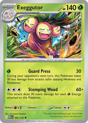 Exeggutor 005/132 (ME01: Mega Evolution)  | Good Games Adelaide SA