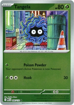 Tangela 006/132 (ME01: Mega Evolution)  - Reverse Holofoil | Good Games Adelaide SA