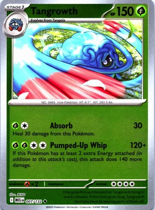 Tangrowth 007/132 (ME01: Mega Evolution)  - Reverse Holofoil | Good Games Adelaide SA