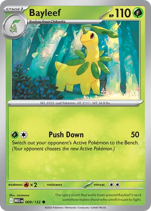 Bayleef 009/132 (ME01: Mega Evolution)  | Good Games Adelaide SA