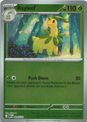 Bayleef 009/132 (ME01: Mega Evolution)  - Reverse Holofoil | Good Games Adelaide SA