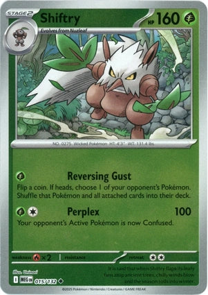 Shiftry 015/132 (ME01: Mega Evolution)  - Reverse Holofoil | Good Games Adelaide SA