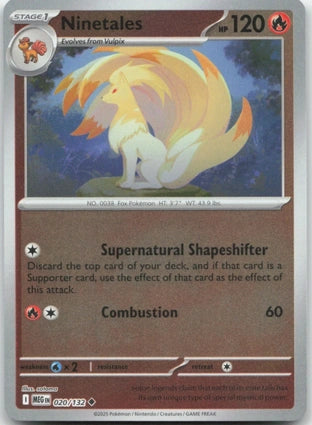 Ninetales 020/132 (ME01: Mega Evolution)  - Reverse Holofoil | Good Games Adelaide SA