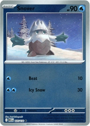 Snover 035/132 (ME01: Mega Evolution)  - Reverse Holofoil | Good Games Adelaide SA