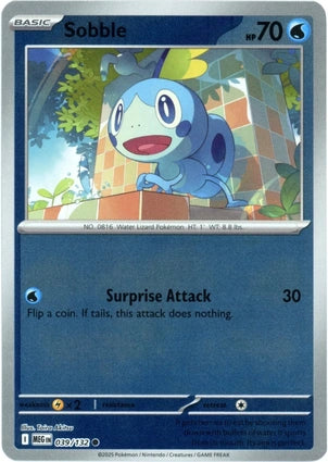 Sobble 039/132 (ME01: Mega Evolution)  - Reverse Holofoil | Good Games Adelaide SA