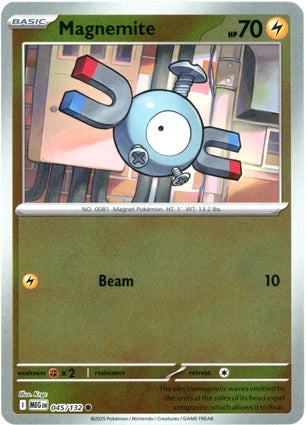 Magnemite 045/132 (ME01: Mega Evolution)  - Reverse Holofoil | Good Games Adelaide SA
