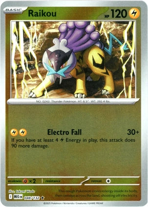Raikou 048/132 (ME01: Mega Evolution)  - Reverse Holofoil | Good Games Adelaide SA