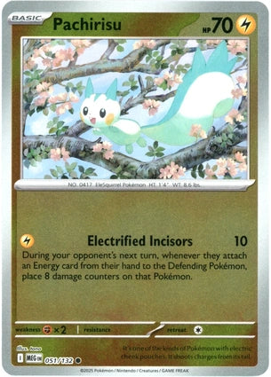 Pachirisu 051/132 (ME01: Mega Evolution)  - Reverse Holofoil | Good Games Adelaide SA