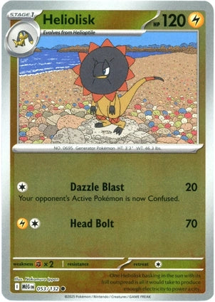 Heliolisk 053/132 (ME01: Mega Evolution)  - Reverse Holofoil | Good Games Adelaide SA