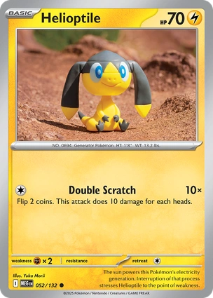 Helioptile 052/132 (ME01: Mega Evolution)  | Good Games Adelaide SA