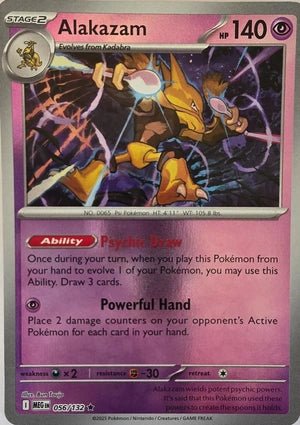 Alakazam 056/132 (ME01: Mega Evolution)  - Reverse Holofoil | Good Games Adelaide SA