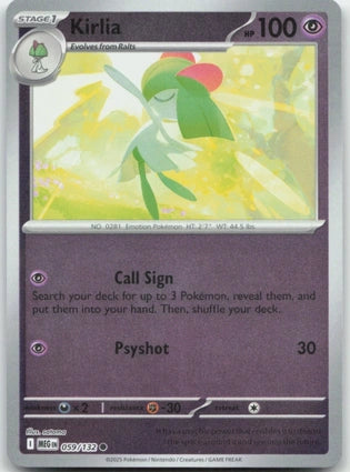 Kirlia 059/132 (ME01: Mega Evolution)  - Reverse Holofoil | Good Games Adelaide SA