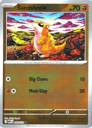 Sandshrew 068/132 (ME01: Mega Evolution)  - Reverse Holofoil | Good Games Adelaide SA