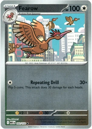 Fearow 103/132 (ME01: Mega Evolution)  - Reverse Holofoil | Good Games Adelaide SA