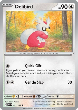 Delibird 105/132 (ME01: Mega Evolution)  | Good Games Adelaide SA