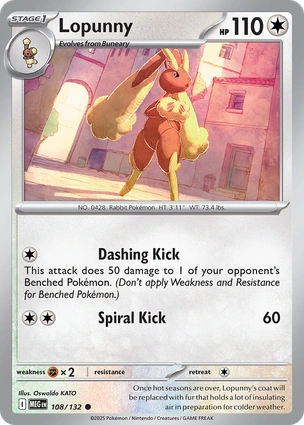 Lopunny 108/132 (ME01: Mega Evolution)  | Good Games Adelaide SA