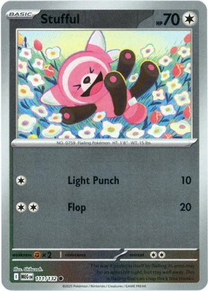 Stufful 111/132 (ME01: Mega Evolution)  - Reverse Holofoil | Good Games Adelaide SA