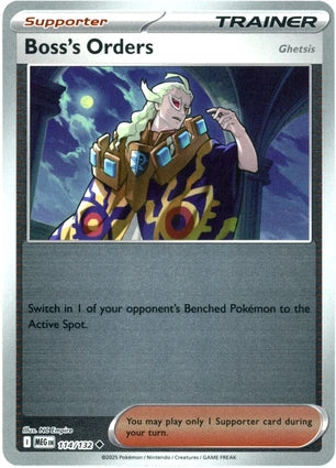 Boss's Orders 114/132 (ME01: Mega Evolution)  - Reverse Holofoil | Good Games Adelaide SA