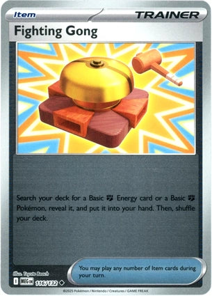 Fighting Gong 116/132 (ME01: Mega Evolution)  - Reverse Holofoil | Good Games Adelaide SA