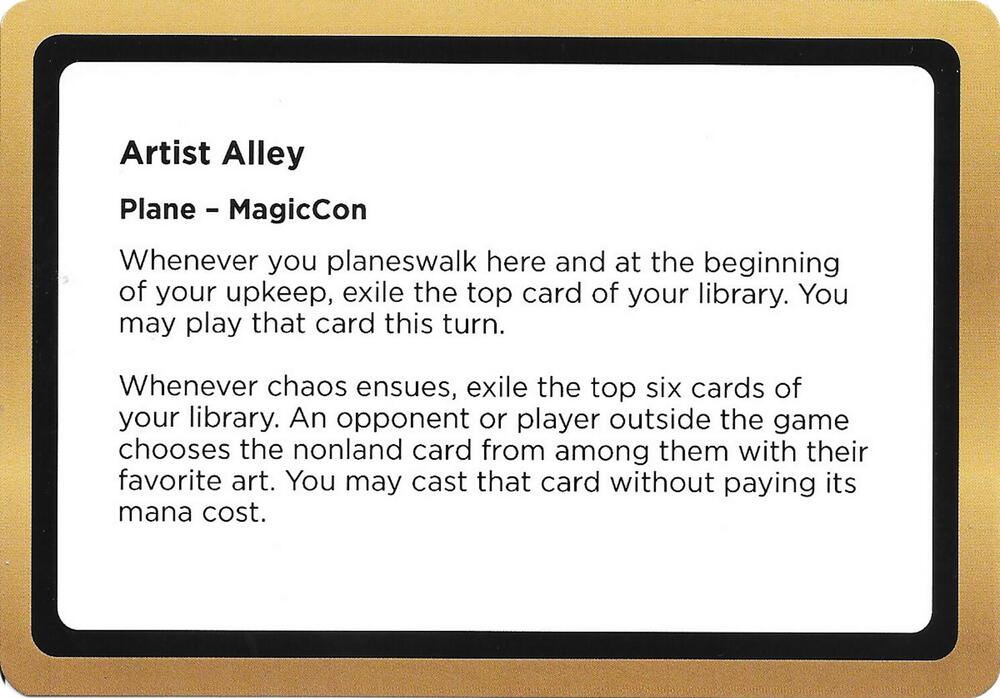 Artist Alley Black Lotus Unknown Planechase  (Oversize Cards)  | Good Games Adelaide SA