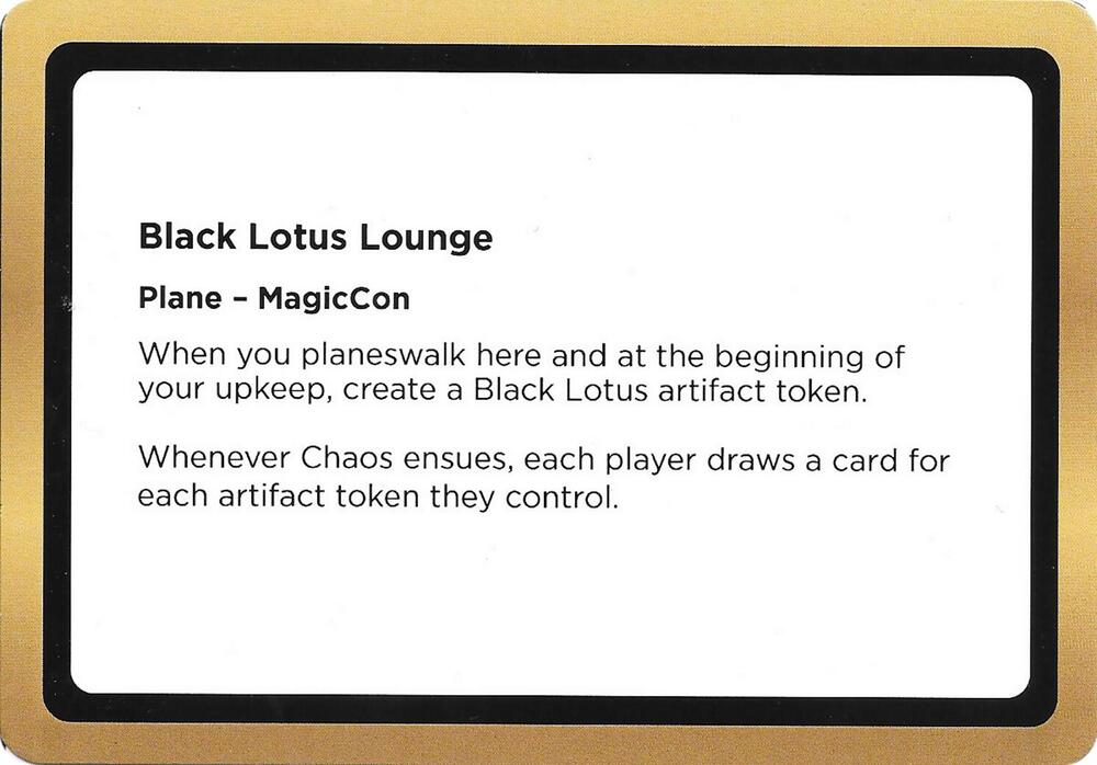 Black Lotus Lounge Black Lotus Unknown Planechase  (Oversize Cards)  | Good Games Adelaide SA