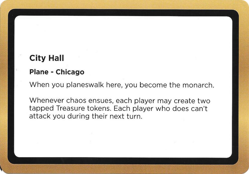 City Hall Black Lotus Unknown Planechase  (Oversize Cards)  | Good Games Adelaide SA