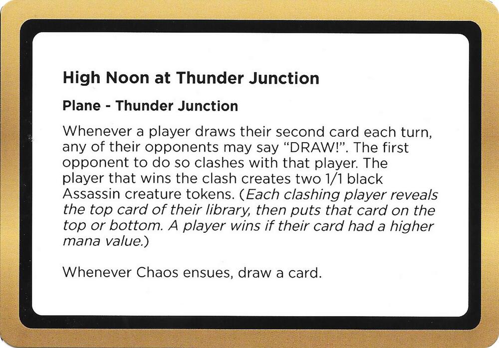 High Noon at Thunder Junction Black Lotus Unknown Planechase  (Oversize Cards)  | Good Games Adelaide SA