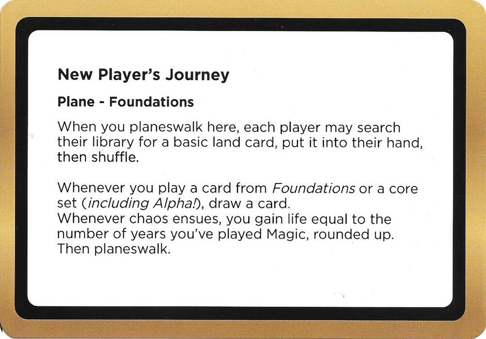 New Players Journey Black Lotus Unknown Planechase  (Oversize Cards)  | Good Games Adelaide SA